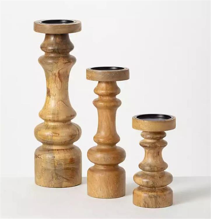Wooden Candle Holder